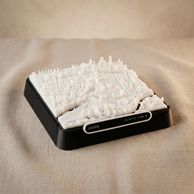 Leeds 3D Model · 9cm Architectural City Sculpture · City Square Topographic Model · Made in Sheffield · Cityform miniature city model